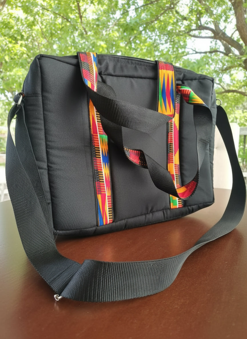 Zigo Laptop Kitenge Messenger Bag