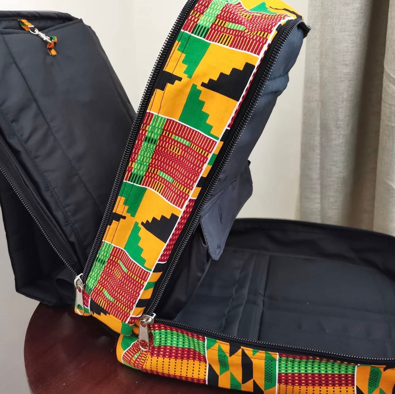 Zigo Canvas Kitenge DJ Bag - 14 pockets