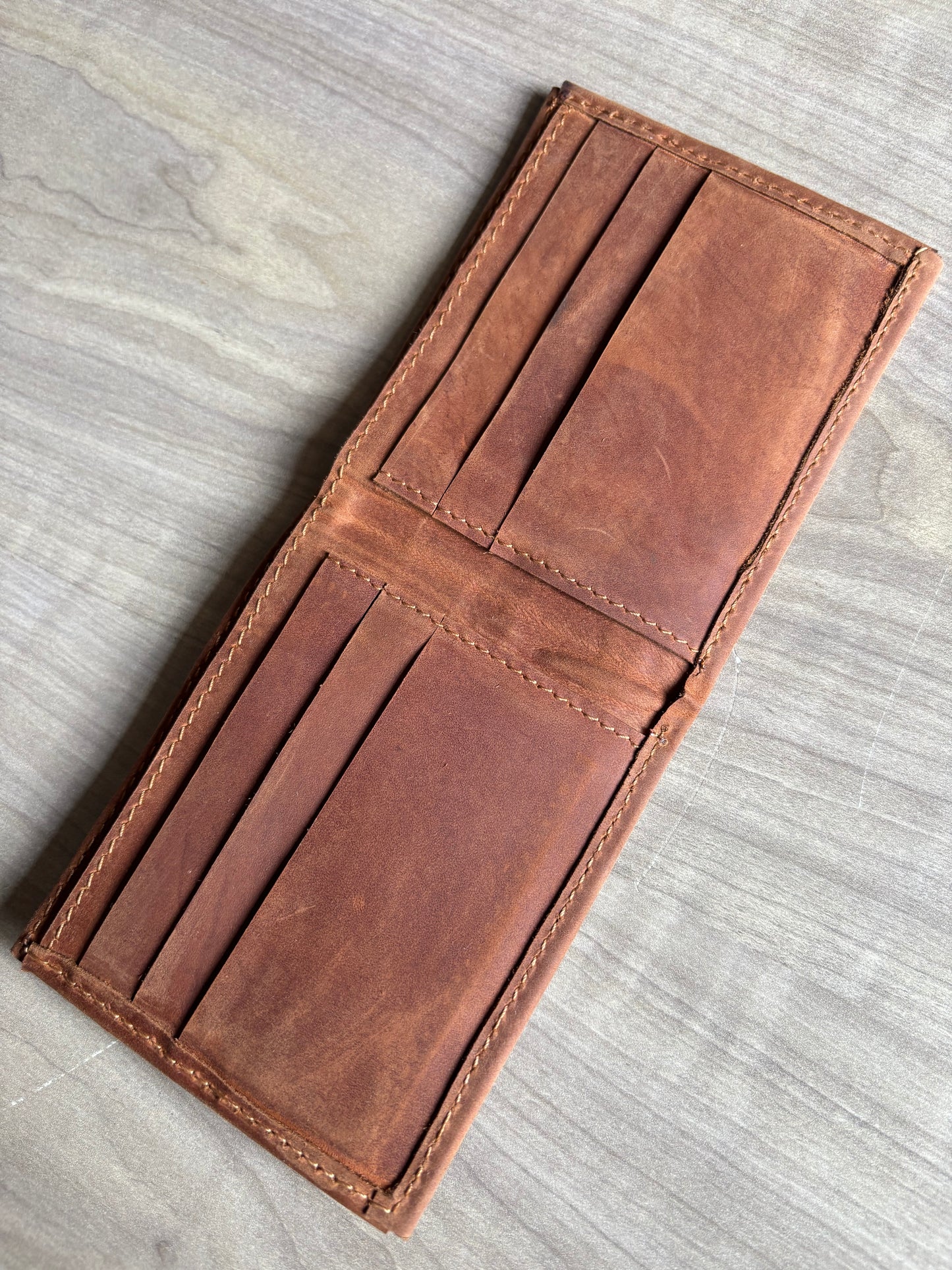 Leather Wallet - Brown